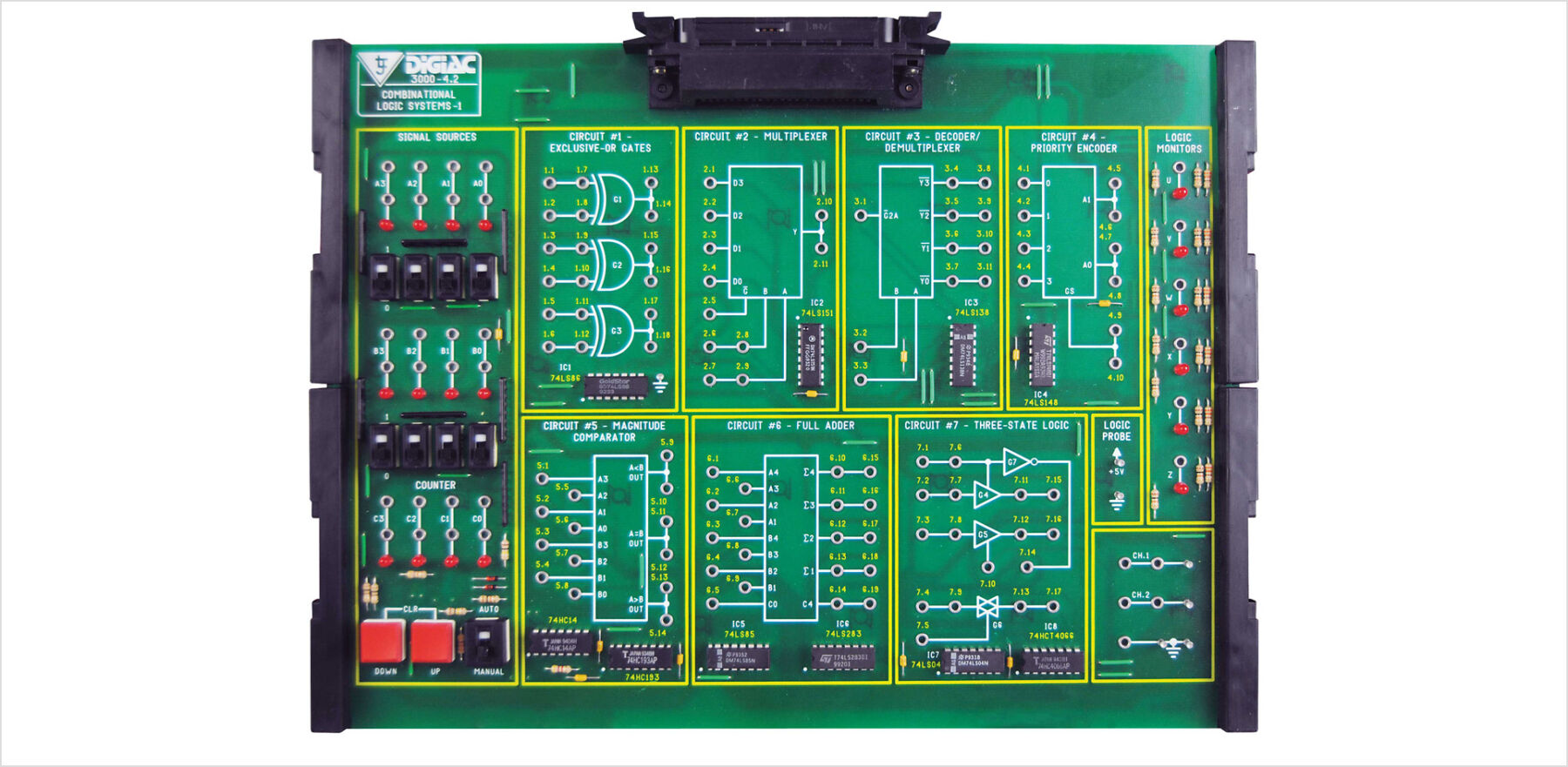 LJ Create Módulo de estudio de lógica combinacional