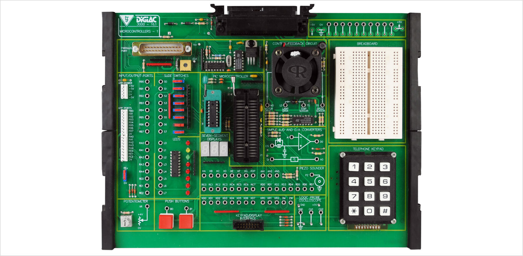 LJ Create Módulo de estudio del microcontrolador PIC 3000